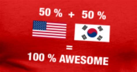 Half Korean Half American 100 South Korea Flag Men’s Premium T Shirt