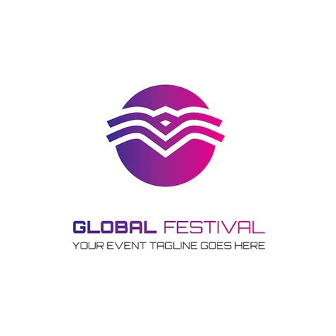 festival logo design vector