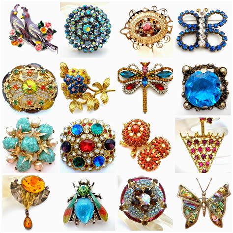 jewelry ladys store vintage  antique brooches