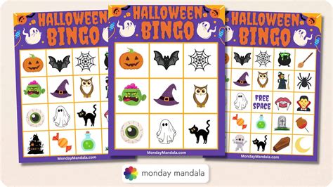 halloween bingo cards   printables