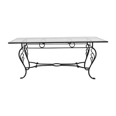 Glass Top Wrought Iron Dining Table Ideas On Foter