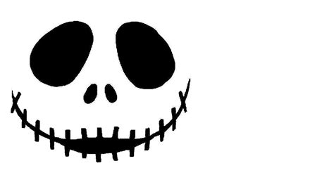 printable template jack skellington face