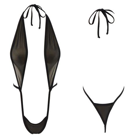 Buy Sherrylo Sheer Sling Monokini Extreme See Through Bodysuit Sling