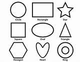 Shapes Coloring Pages Basic Toddler Preschool Print Preschoolers Rectangle Printable Simple Shape Printables Sheets Colouring Kids Toddlers Color Sheet Online sketch template