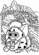 Furby Kleurplaten Furbie Coloriages Kleurplaat Malvorlagen Machu Malvorlagen1001 Animaatjes Furbys Outros sketch template