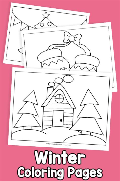 winter coloring pages easy peasy  fun membership