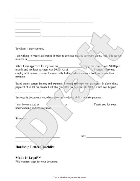 sample letter  hardship withdrawal request fsreter