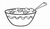 Cereal Bowl Coloring Clipart Cartoon Box Drawing Pages Bowls Porridge Cliparts Clip Colouring Oatmeal Drawings Library Empty Getdrawings Getcolorings Printable sketch template