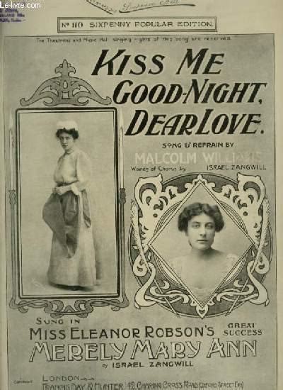 kiss me good night dear love piano by williams malcolm francis day and hunter non date pas
