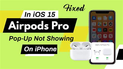 fixed airpods pro pop   showing  iphone ios  youtube