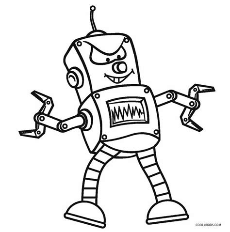 printable robot coloring pages  kids coolbkids coloring