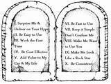 Commandments Printable Gebote Ausmalbilder Moses Coloringhome Colouring Sinai sketch template