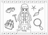 Lottie Colouring Doll sketch template