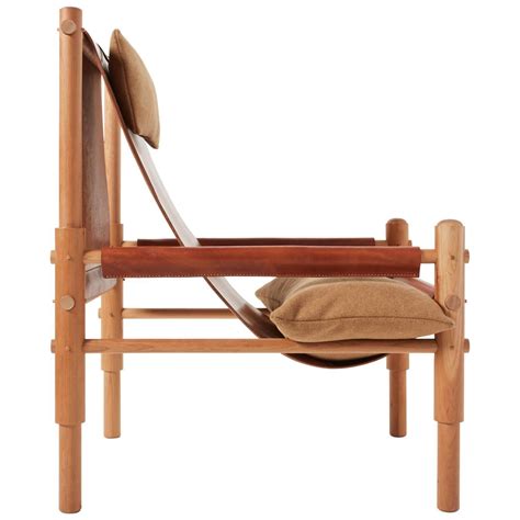 workstead sling chair   cherry turned wooden legs