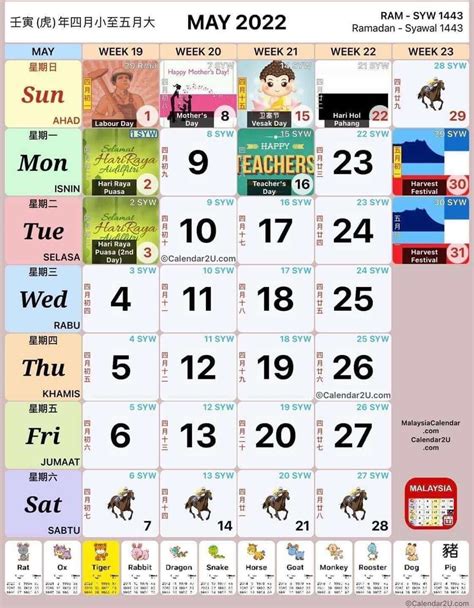 kalendar  senarai cuti umum cuti sekolah