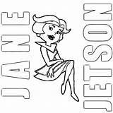 Jetson Jane Coloring Jetsons Wecoloringpage sketch template