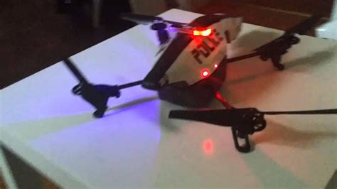 parrot ar drone  police mod youtube