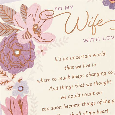 my wonderful beautiful wife poetic anniversary card greeting cards