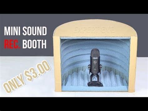 diy  mini sound recording booth  cardboard home studio recording booth diy recording