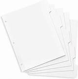 Dividers Binder Divider sketch template