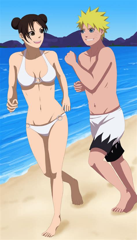 Cm Naruto And Tenten Beach By Chloeeh On Deviantart