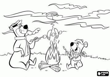 bears  camping bear coloring pages camping coloring pages