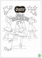 Angelina Coloring Ballerina Dinokids Close Print sketch template