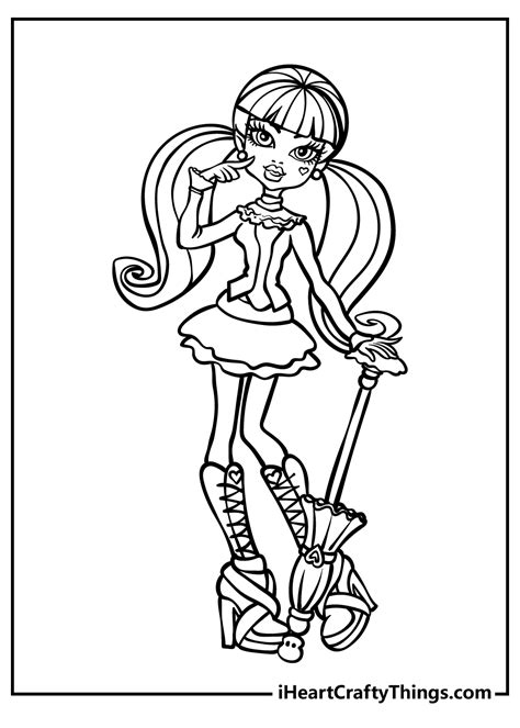 monster high valentine coloring pages
