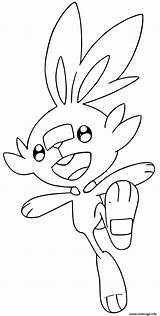 Scorbunny Coloriage Dessin Imprimer Colorir Pikachu Saves sketch template