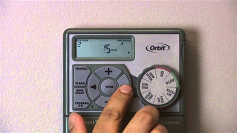 program  orbit easy dial timer advanced programming youtube