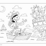 Coloring Pirate Valentines sketch template