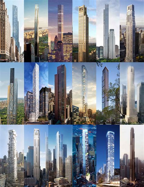 nycs super skinny skyscrapers stack     worlds tallest buildings gizmodo