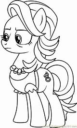Coloring Spoiled Rich Friendship Pony Coloringpages101 Magic Pages Little sketch template