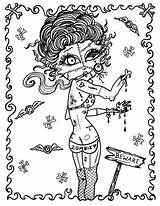 Zombie Girlz Whimsical Deborah Muller Verkocht sketch template