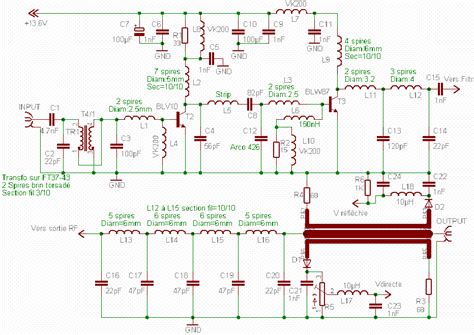 rf fm   mhz  amplifier circuit diagram electronic circuits diagram