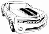 Bumblebee Coloring Pages Transformers Car Kids sketch template