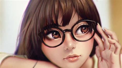 24 anime girl with glasses wallpapers wallpaperboat