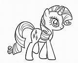 Rarity Pony Little Coloring Pages Getdrawings sketch template
