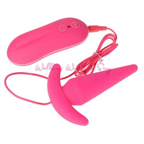 Buy Remote Control 10 Mode Pink Silicone Anal Vibrator