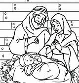 Jesus Baby Manger Coloring Pages Printable Mary Joseph Christmas Color Getcolorings Print Getdrawings Colorings Religion sketch template