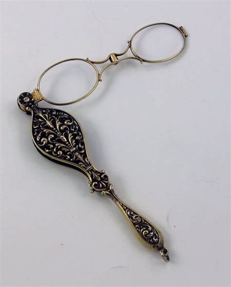 american sterling antique lorgnette crystal eyeglasses antique