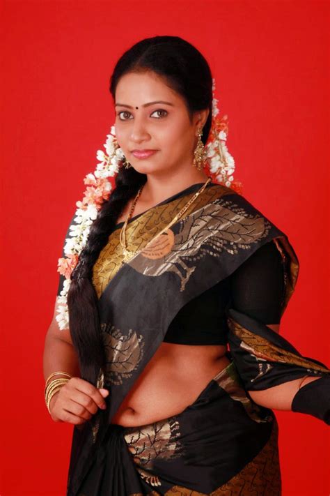 sexy kerala mallu aunty naisa with black saree hd latest tamil