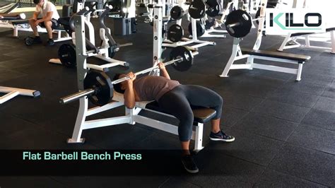 flat barbell bench press youtube