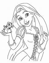 Rapunzel Stampare sketch template