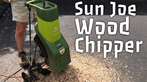 sun joe cje  amp electric wood chipper shredder review youtube