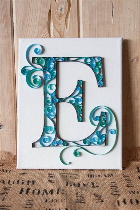 paper quilled letter   filledwithwhimsy  etsy paper quilling