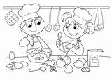 Coloring Pages Baking Kids Bakery Cooking Printable Children Drawing Young Pastry Baked Goods Quotes Colouring Sheets Cook Getdrawings Print Printing sketch template
