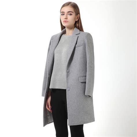 2017 hot sale woman wool coat high quality winter jacket women slim