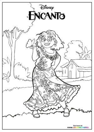 pin  encanto coloring pages