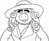Piggy Drawing Miss Draw Easy Muppets Muppet Show Step Movie Ms Finished Getdrawings sketch template